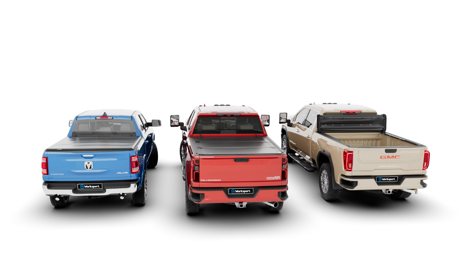 Worksport Trucks with Tonneu Covers